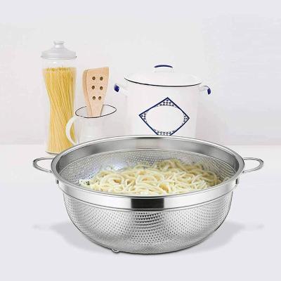 Chine MD 2021 Amazon Hot Drain Basket Rotating Washing Colander Basket for Kitchen Stainless Steel Gadgets Colander 15cm à vendre