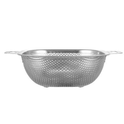 China Durable Using Low Price Vegetable Rinsing Strainer 28cm Colander Elegant White à venda