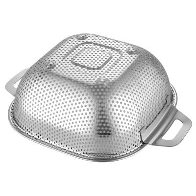 中国 Wholesale High Quality Metal Kitchen Stainless Steel 24cm Colander 販売のため