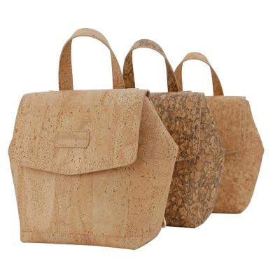 China Custmos Waterproof Leisure Backpack Fashion Natural Cork Mini Backpack Lady's Backpack Bag for sale