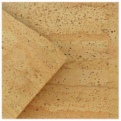 China Eco-friendly degradable 100% natural cotton waterproof from Portugal Cork Products backing real Cork Leather for sale