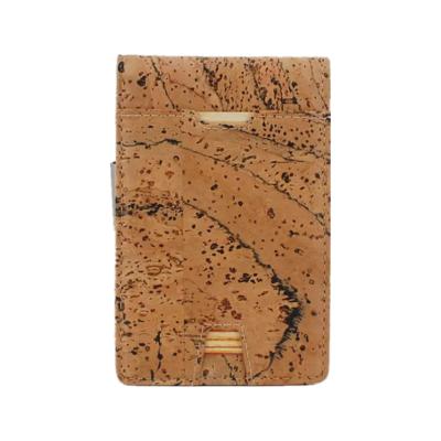 China Minimalist Wallets Wholesale Minimalist Bifold Eco-friendly Customized Logo rfid wallet Cork Wallet RFID for sale