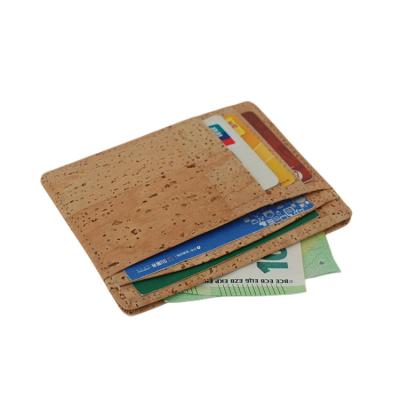 China Slim Wallet Cork Credit Card Holder Ultrathin Safe Minimalist RFID RFID Pocket Wallet Eco Credit Card Holder Wholesale for sale