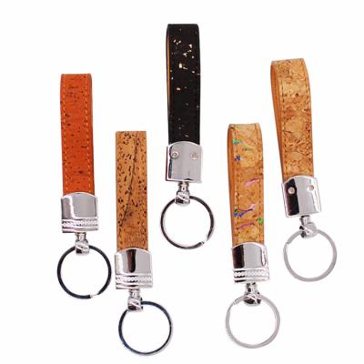 China Wholesale Unisex Cork Key Chain Or Wooden Cork Keyring Key Chain Natural Cork For Gift for sale