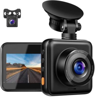 China Driving Safety 1980x1080 FHD Front & Rear Dual Lens Dash Cam In Car Camera Recorder Motion Both 170 Wide Angle for sale