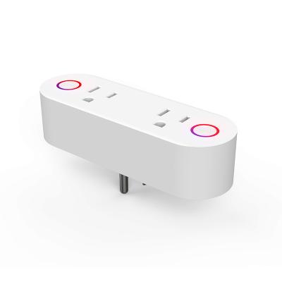 China Residential/Multi-Purpose High Quality Work with Tuya Life Smart Home Smart WiFi Outlet 16A USA Power Strips Homekit Smart Plug for sale