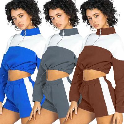 China 2022 Customs New Style Lady Fitness Zipper Suit QUICK DRY Sportswear 2 Pieces Set Suit Hoodie Womens Wear Sportswear Seamless Women for sale