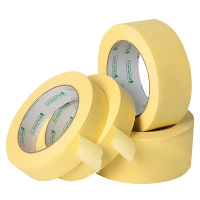 China 24mm gelbes Masking-Tape für das Auto Wärmebeständig und angepasstes Logo zu verkaufen