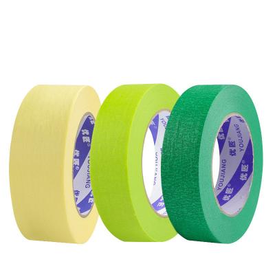 China 50m 18m Custom Length Green Masking Tape For Fine Arts Painting Protection for sale