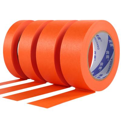 China 0.085mm Orange Washi Masking Tape Acrylic Adhesive For Car Boat Painting for sale