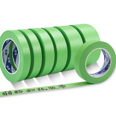 China OEM Green Masking 10mm Washi Tape Eco Friendly For Painters 120-150 Micron for sale