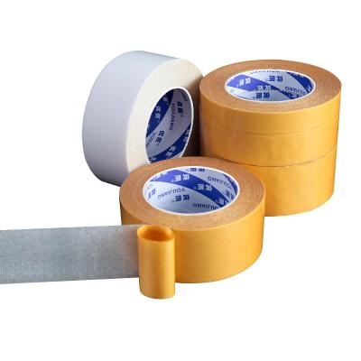 China Fixing Carpet Fabric Cloth Tape With Rubber Adhesive Heavy Duty Mesh Double Side for sale