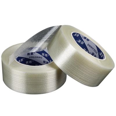 China Cross Fiberglass Reinforced Strapping Tape For Cricket Bat Strapping Tape 0.15mm for sale