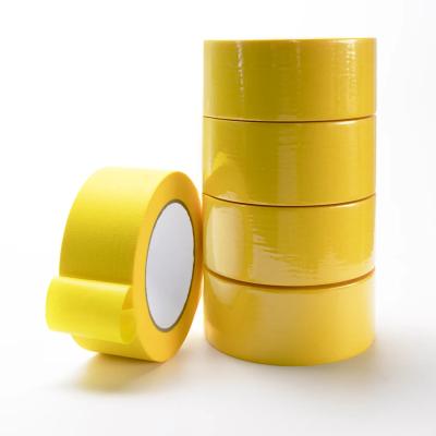 China Custom Automotive Refinish Yellow Masking Tape for sale