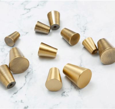 China Modern Brushed Brass Single Hole Cabinet Knobs Sideboard Hardware Knobs For Dresser Drawers for sale