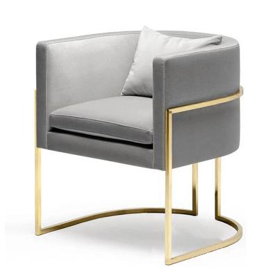 China Customized Traditional Single Frames Gold Metal Chair Sofa Furniture Stainless Steel Sofa Frame for sale