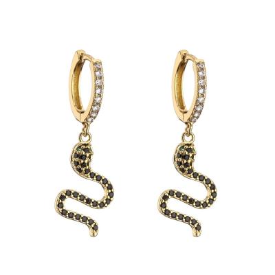 Κίνα ODM 18k χρυσός EarringsCustom CZ Zircon φιδιών κοσμήματος που καλύπτεται χρυσός προς πώληση