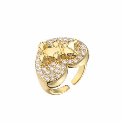 China De regelbare Ringen van 18K Diamond Ring Little Bear Heart Open voor Vrouwen Te koop