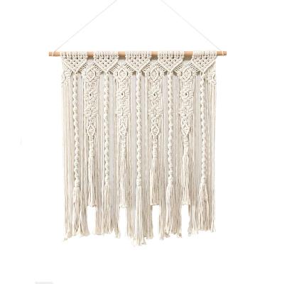 China Fashion Cotton Rope Home Decoration Bedroom Curtain Door Woven Minimalist Bohemian Wall Hanging Large Large for sale