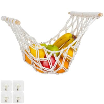 China Kitchen Storage Wall Hanging Lace Plant Fruit Vegetable Minimalist Hand Customized Decorative Pocket Net Hammock for sale