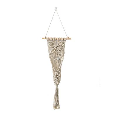 China Macrame Minimalist Plant Basket Flower Hangers Cotton Indoor Hanging Rope-Outdoor for Home Decor for sale