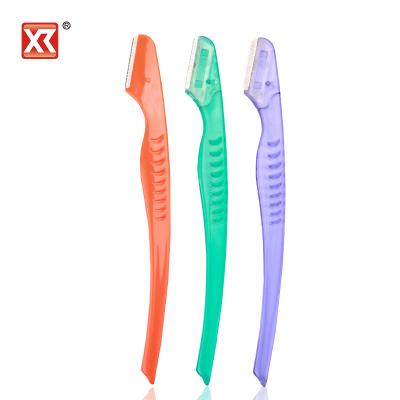 China Top Sale 1 Image Sample Woman Stainless Steel Dermaplaning Biodegradable Face Eyebrow Razors Skin Facial Hair for sale