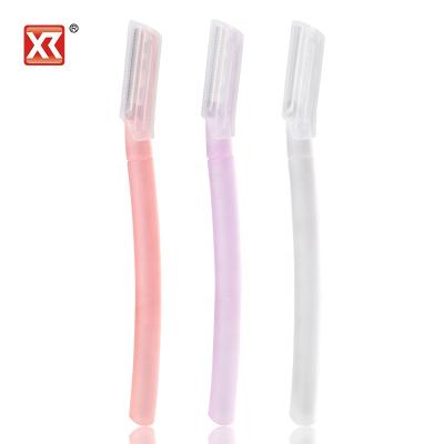 China Top 5 Modern Manufacturer Customize Logo Black Eyebrow Dermaplaning Razor for sale