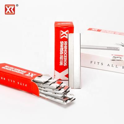 China Razor 6 blades fea blade professional disposable single edge hairdresser single edge industrial razor for sale