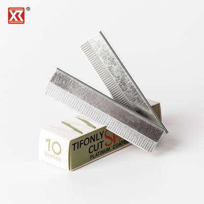 China Top 5 manufacturer single edge high quality wholesale platinum coated women salon hairdresser single razor blade for sale