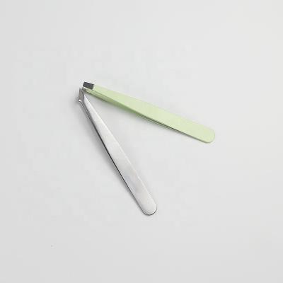 China Wholesale Private Label Stainless Steel Eyebrow Tweezers Tipped Wick Tweezers for sale