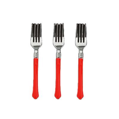 China Wholesale Flatware SC402 Disposable Reusable Plastic Cutlery Set Plastic Cutlery for sale