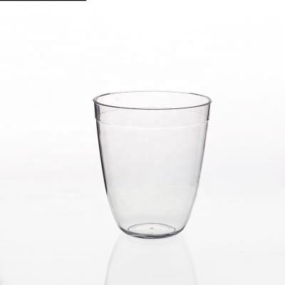 China 9oz Clear Dringking Tumbler Water Plastic Wine Glass Cup For Party for sale