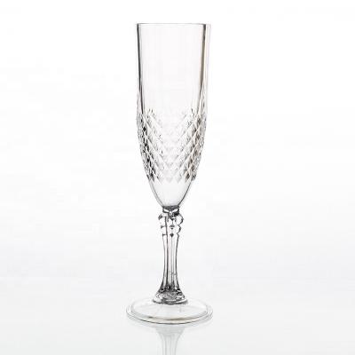 China Clear Premium Wedding Use Custom Plastic Wine Glass Crystal for sale