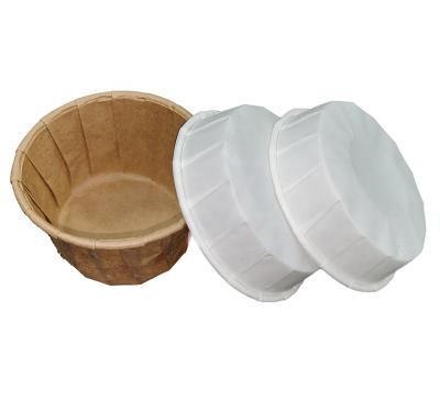 China 2oz Water Proof Biodegradable Paper Cake Baking Cup for sale