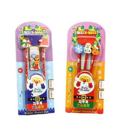 China Promotional Custom Cheap Cute Wooden Pencils Personalized Pencil Set Eco-friendly Kawaii Christmas Decoration Pencil Free Samples For Promotion Gifts for sale