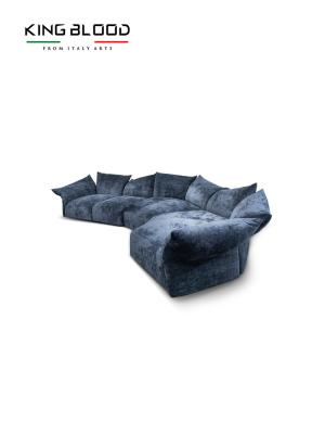 China Italy Edra Internet Celebrity Petal Sofa Light Modern Luxury Italian Designer Furniture Special Shaped Corner Fabric Sofa for sale