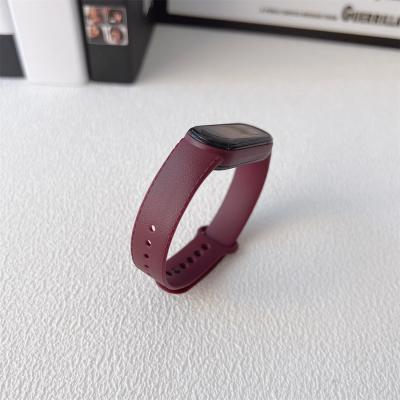 China Luxury Soft Silicone Silicone Watch Band For Xiaomi MI Band 6 5 4 3 Wrist Strap Sports Bands Shape Wristband Replacement for sale