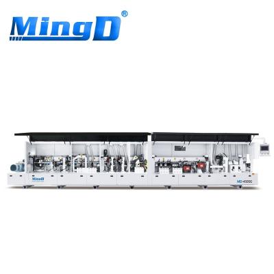 China Hotels MINGD MD-450SG curved and straight pressing guling pvc automatic edge banding machine mdf panel sealing edge bander for cabinet for sale