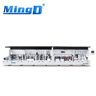 China Hotels MINGD MD-450SG high accuracy pvc mdf kdt edge banding machine pre-milling curved 45 degree slotting mdf edge bander for cabinet for sale