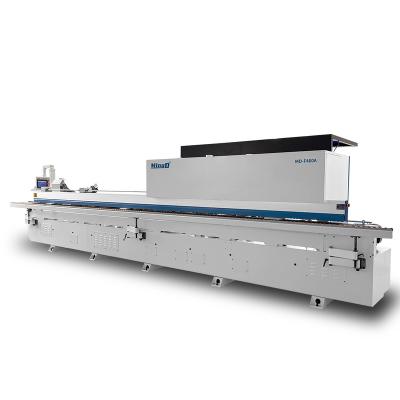 China Hotels MINGD MD-F460A bevel incline and straight gule pressing edge banding machine automatic pre-milling foshan V slotting edge bander for sale