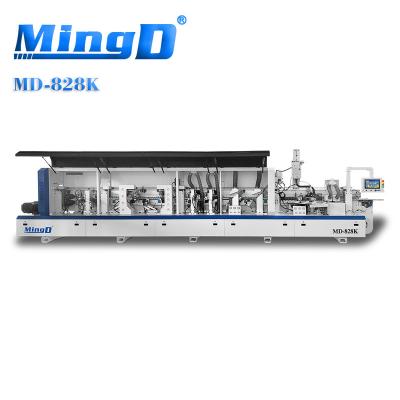 China Building Material Shops MINGD MD-828K mdf pvc edge banding machine wood automatic edge banding machinery Contour Tracking edge bander for cabinet making for sale