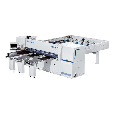 China Horizontal MINGD MD-330 CNC panel saw high speed china woodworking table saw machine  computer panel beam saw for cabinet door making for sale