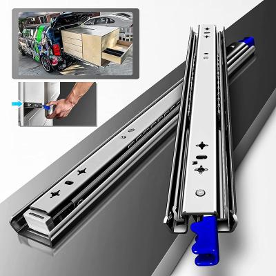 China Rowith AOLISHENG Heavy Duty Lock Function Drawer Slide with Full Lock Load Capacity 120KG Drawer Slide Ball Bearing Industrial Rail 1 Pair for sale