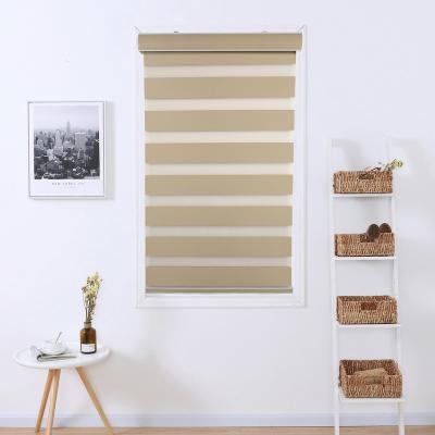 China MOQ 1 pcs Semi blackout / 100%  roller blind automatic /manual zebra shades for windows for sale