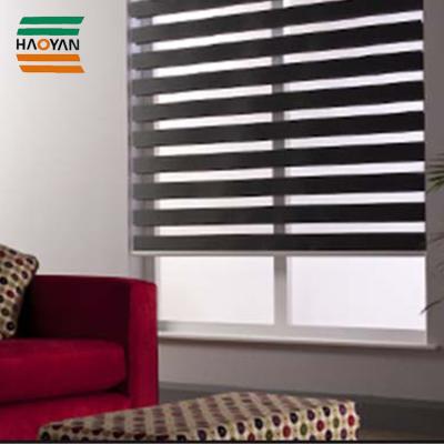 China Contemporary Haoyan Hot Sale Sunscreen Blackout Shade Window Zebra Roller Blind Light Filtering Sheer Shade for sale