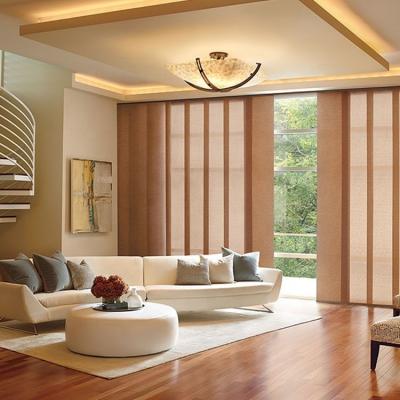 China Traditional Haoyan products panel blinds part 4 way track with custom made blackout fabric for sale