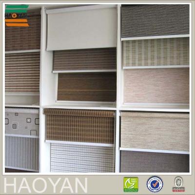 China Traditional HAOYAN hot sale woven fabric roller pattern paper blinds for sale