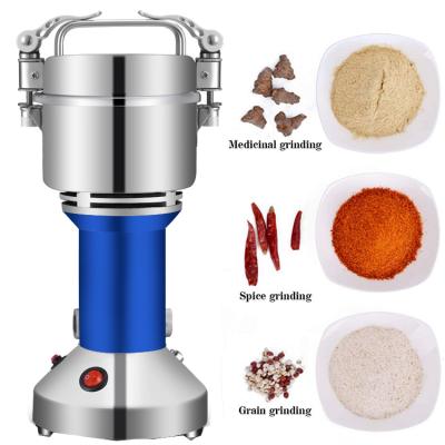 China Medicine Processing Stainless Steel Large Capacity Spice Coffee Grinder Electric Grinder Crusher for sale