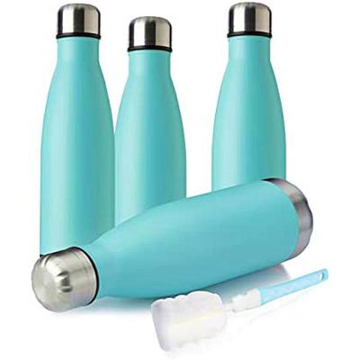 China 500ml Cola Shape Water Bottle PORTABLE Sport Cola Leakproof Drinking Bottle High Quality Stainless Steel for sale