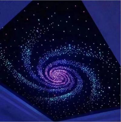 China Diy 100% Light Starry Sky Polyester Fiber Ceiling Panel Modern Glitter Decoration For Home Theater for sale